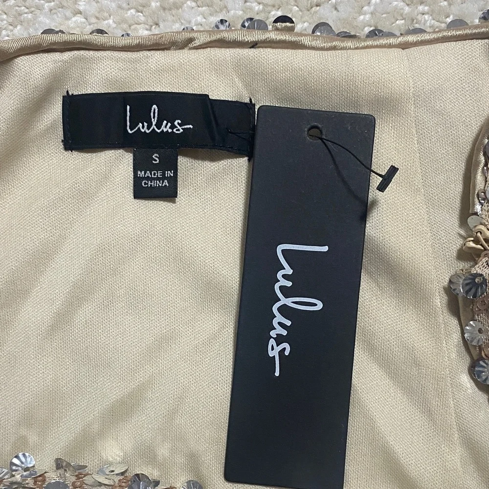 Lulu's Sparkling Sequin Mini Skirt - Silver Size S